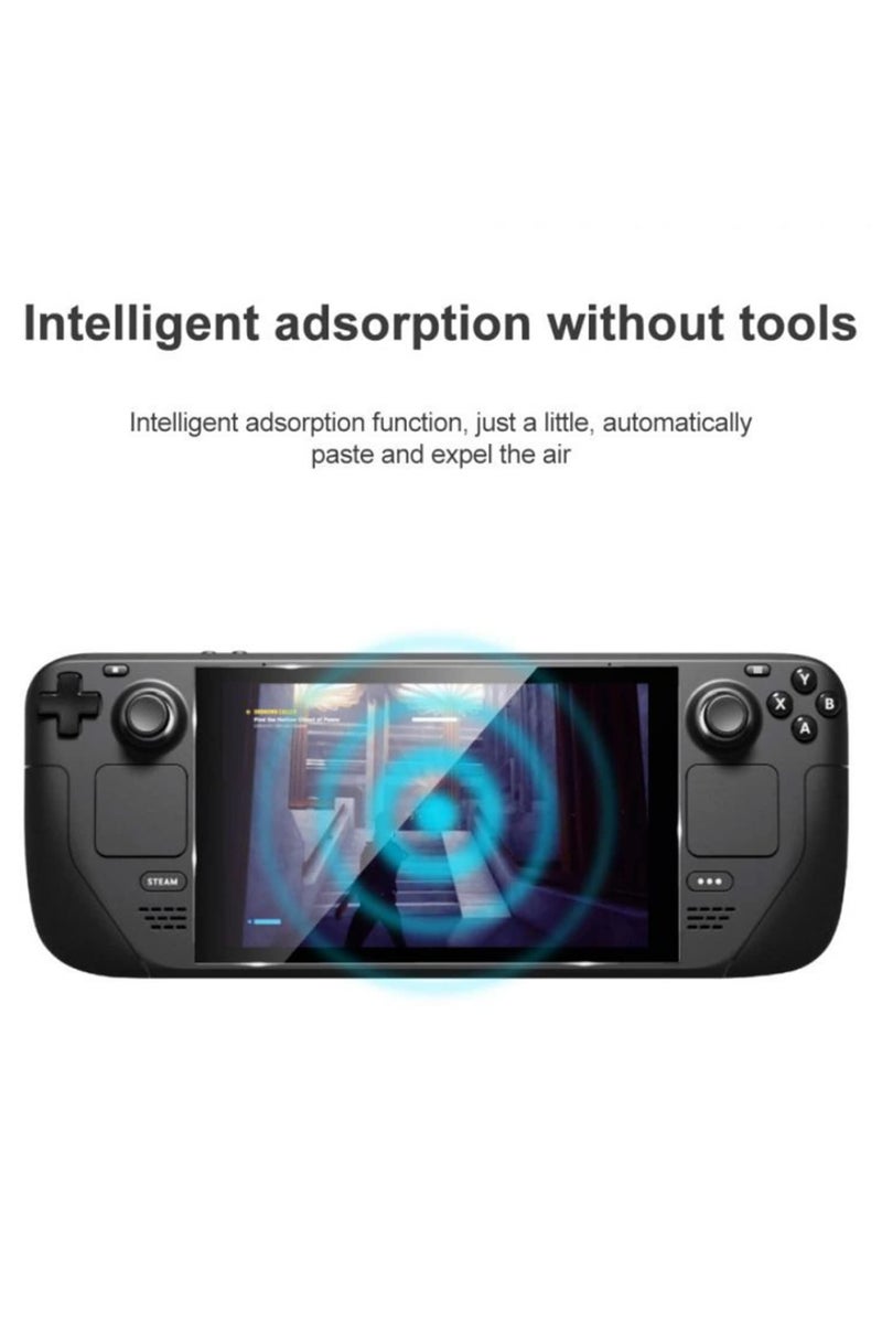 2 قطعة من حامي الشاشة الزجاج المقوى لجهاز الألعاب فالف ستيم ديك - صلابة 9H مقاومة للخدوش - فيلم شفاف عالي الوضوح - إكسسوارات شاشة ستيم ديك - Image 4