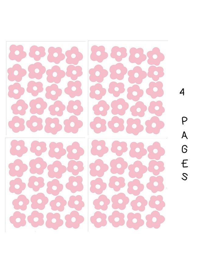 The Boho Design Flower Wall Decals Peel and Stick for Kids, Baby Bedroom Nursery and Living Room. Adhesive Vinyl Wall Stickers Decor (Pink) - Image 3