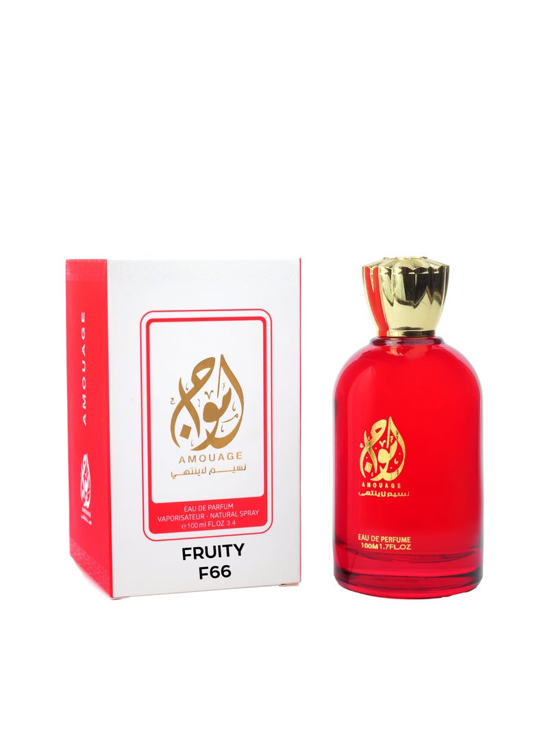 امواج للعطور فروتي F66 مستوحي من فيري ناو  او دي برفيوم 100 مل