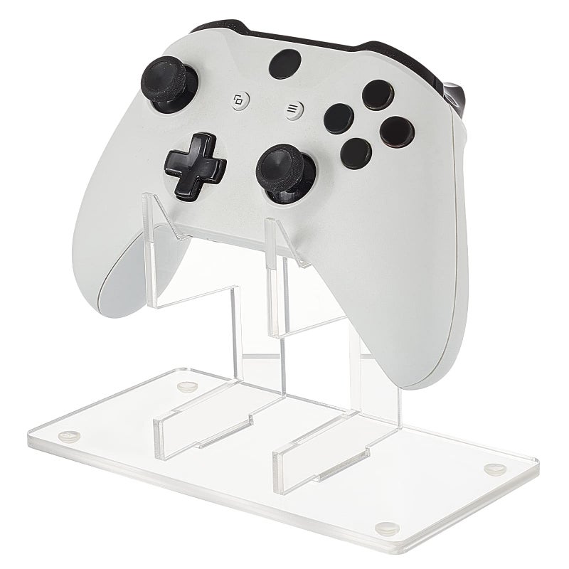 AHANDMAKER Universal Controller Holder Transparent Acrylic Game Controller Display Stand Detachable Gamepad Desktop Stand for Display and Organization Monolayer - Image 2