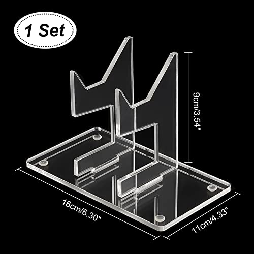 AHANDMAKER Universal Controller Holder Transparent Acrylic Game Controller Display Stand Detachable Gamepad Desktop Stand for Display and Organization Monolayer - Image 3