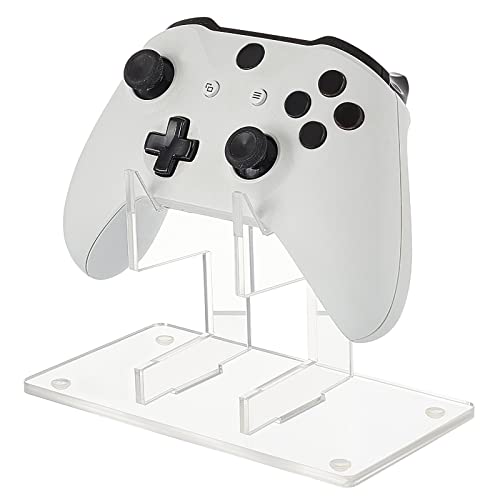 AHANDMAKER Universal Controller Holder Transparent Acrylic Game Controller Display Stand Detachable Gamepad Desktop Stand for Display and Organization Monolayer - Image 1