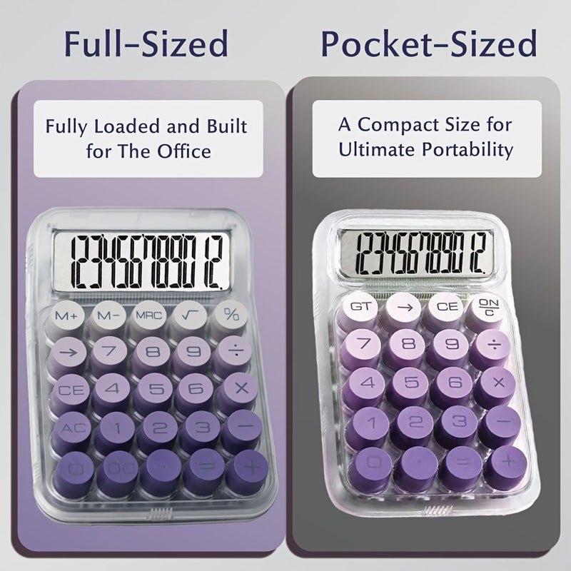 Morning Dew Mint 12 Digit Large Screen Office Finance Calculator Satisfying Clicks - Image 5