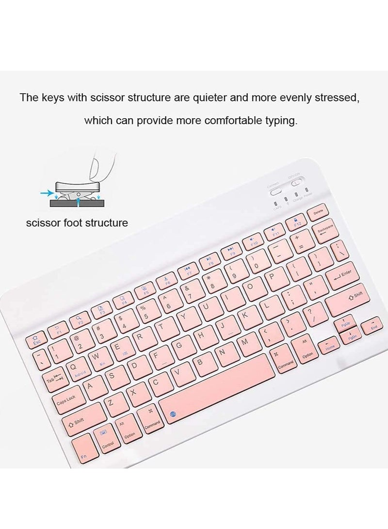 DUSALA Wireless Mouse Keyboard Set for Android Windows Tablet Cell Phone iPhone iPad Pro Air Mini - Image 2
