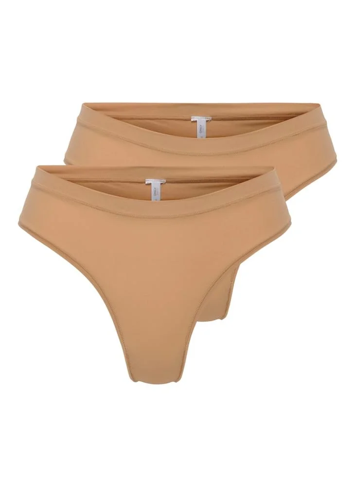 ONLY Onlpeachy 2-Pack Brazil Brief