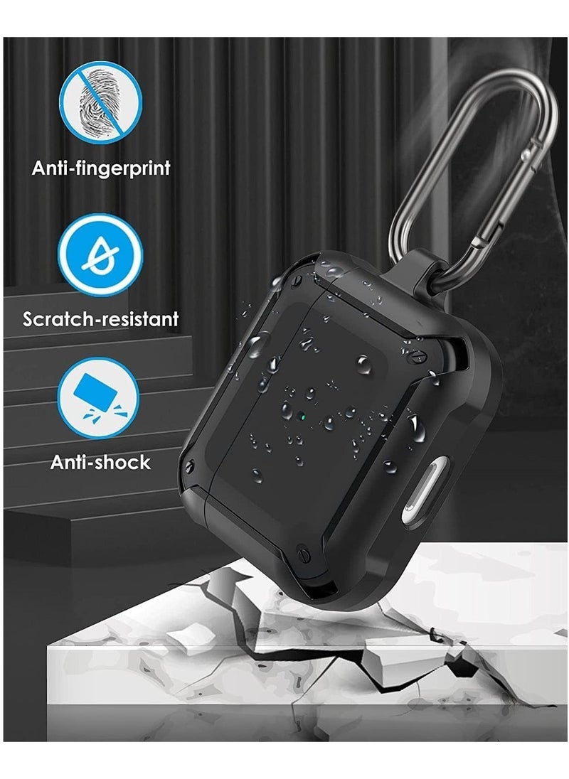 TIGER Full-Body Rugged Protective Shockproof Carrying Case Cover Skin for AirPods 3 (Black) – Durable, Scratch-Resistant, Anti-Slip Case with Wireless Charging Compatibility, Shockproof Protection, Premium Quality, Custom Fit, Lightweight Design - Image 2