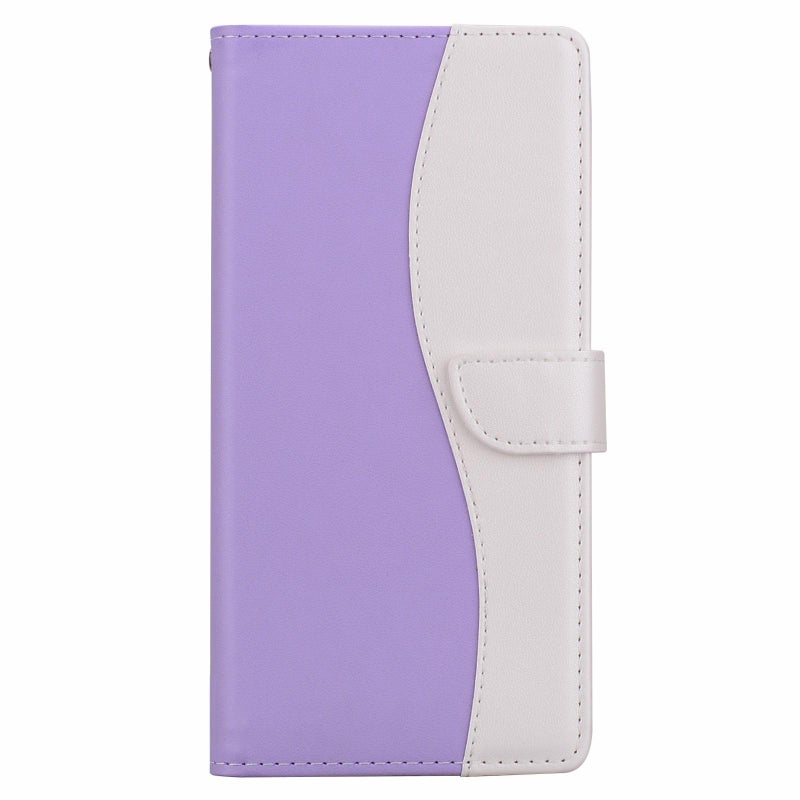 erorex For Samsung Galaxy A32 4G Embossed Two-Color Leather Phone Case(Purple White) - Image 2