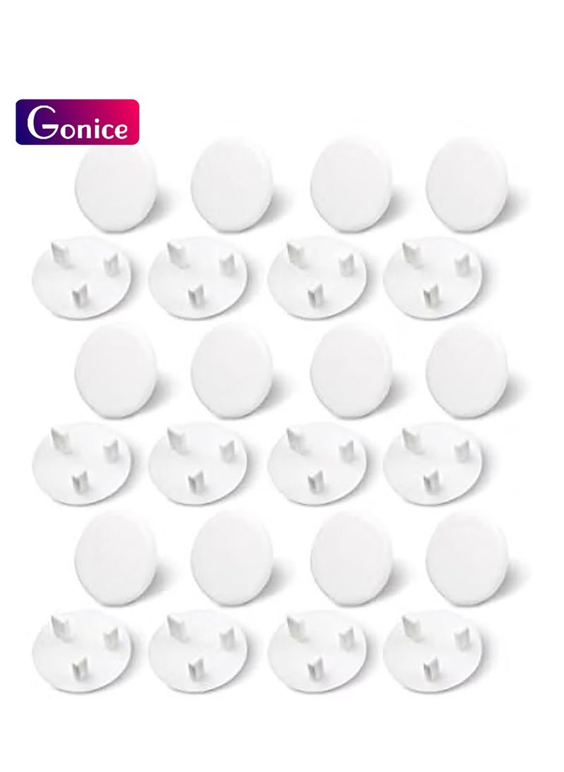 Baby Proofing Outlet Covers 12-Pack, White Baby Safety Outlet Plug Covers for Home/Office, Safe Electric Socket Covers Outlet Cap for Child