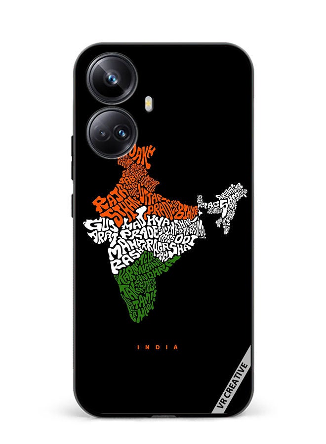 VR CREATIVE Protective Case Cover For Realme 10 Pro Plus India Map With All Indian States Name Design Multicolour - Image 1