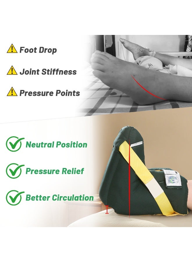 Ehucon Foot Drop Heel Protector – Ankle Support for Bed Sores, Pressure Relief & Diabetic Care – Adjustable Straps, Breathable, Machine Washable - Image 4