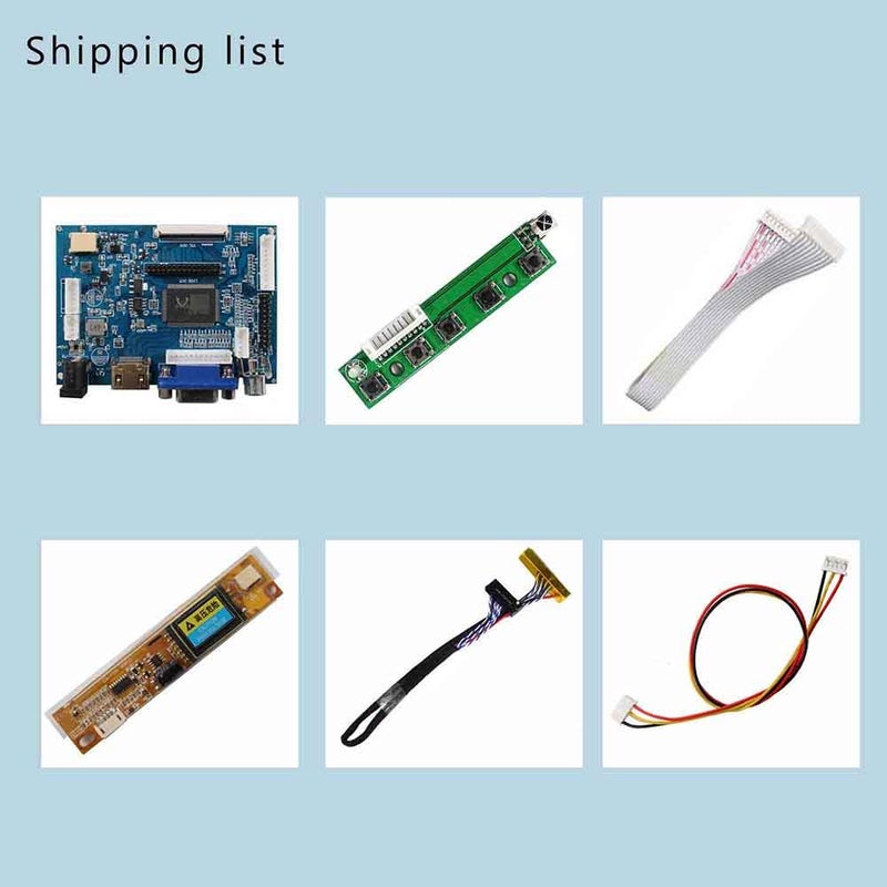 LCDBOARD VGA 2AV LVDs Controller Board 30Pin for 14.1" 15.4" 1280x800 LP141WX1 LP141WX3 LP154W01 LP154WX4 LP154WX3 B154EW02 LTN154X3-L01 LCD Panel - Image 3
