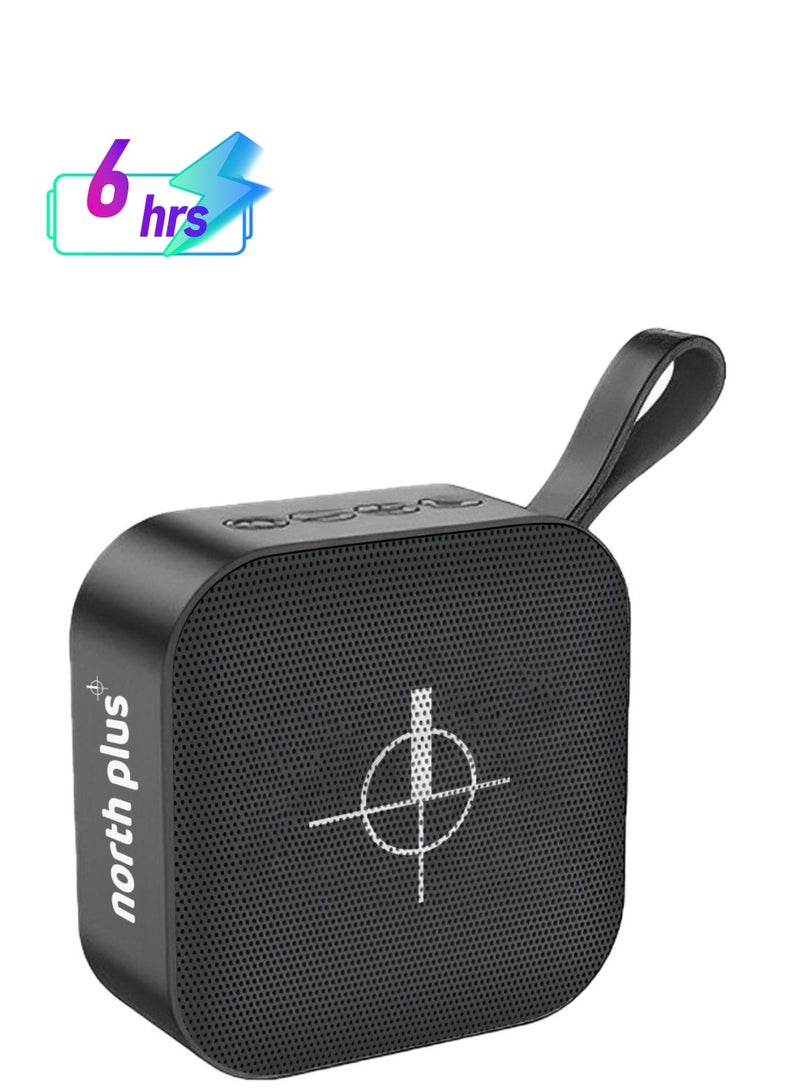 North Plus SoundWave4 Portuguese-Designed Portable Speaker – Bluetooth 5.3, 9.8W Powerful Immersive Sound, Quick 1-Hour Charge for 5 Hours Playback, USB Type-C Port, IP65 Water and Dust Resistance, Durable Strap for Easy Portability, Compact and Stylish Design - Image 1