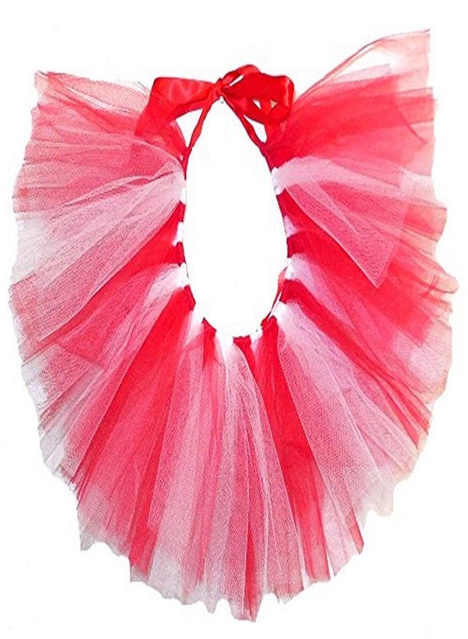 PAWPATU Team Spirit Tulle Tutu for Dogs or Cats, X-Small, Red White