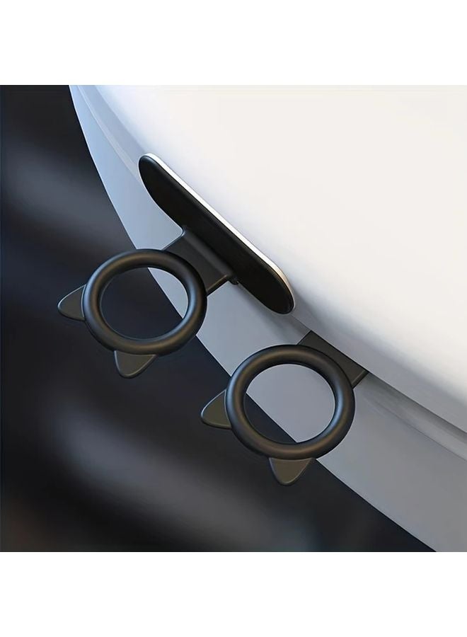 2 Pack Black Toilet Lid Lifters Non Slip Grip For Elderly Arthritis Safety - Image 1