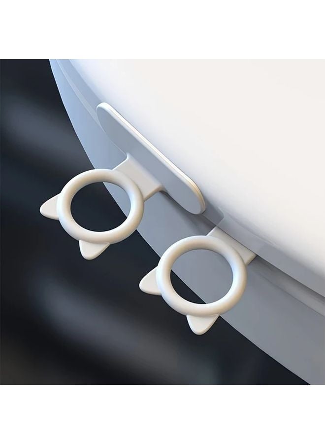 2 Pack Black Toilet Lid Lifters Non Slip Grip For Elderly Arthritis Safety - Image 3