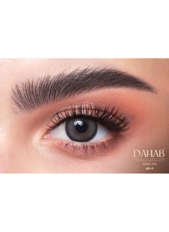 Dahab Natural Gray 9 Months Disposable, Colored Contact Lenses, Cosmetic Contact Lenses, Gray Contact Lenses, Pack Of 2  - Image 1