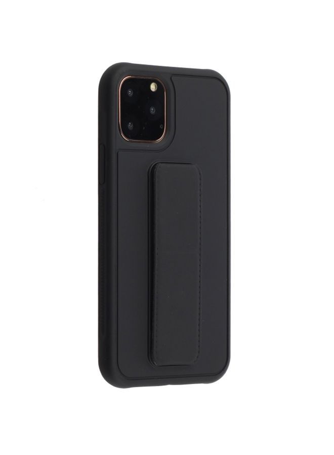 Shockproof PC TPU Protective Case With Wristband Holder For Apple iPhone 12/12 Pro Black - Image 2