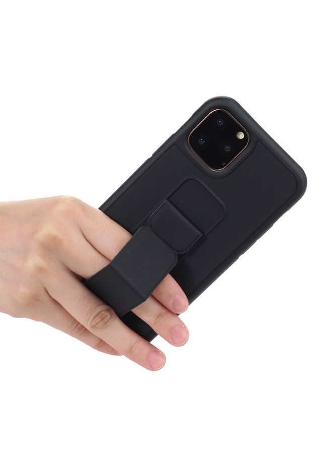 Shockproof PC TPU Protective Case With Wristband Holder For Apple iPhone 12/12 Pro Black - Image 4