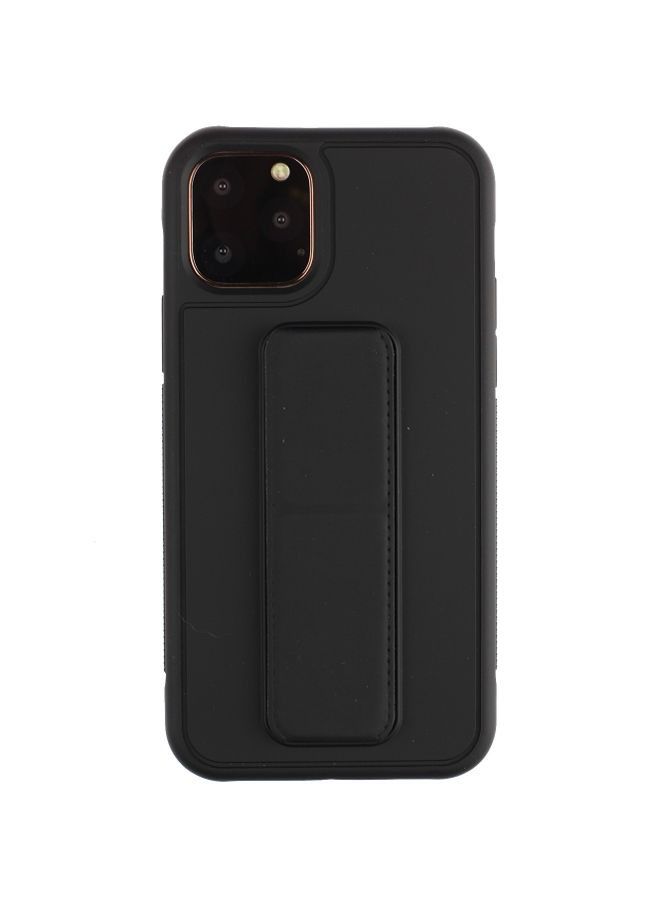 Shockproof PC TPU Protective Case With Wristband Holder For Apple iPhone 12/12 Pro Black - Image 1