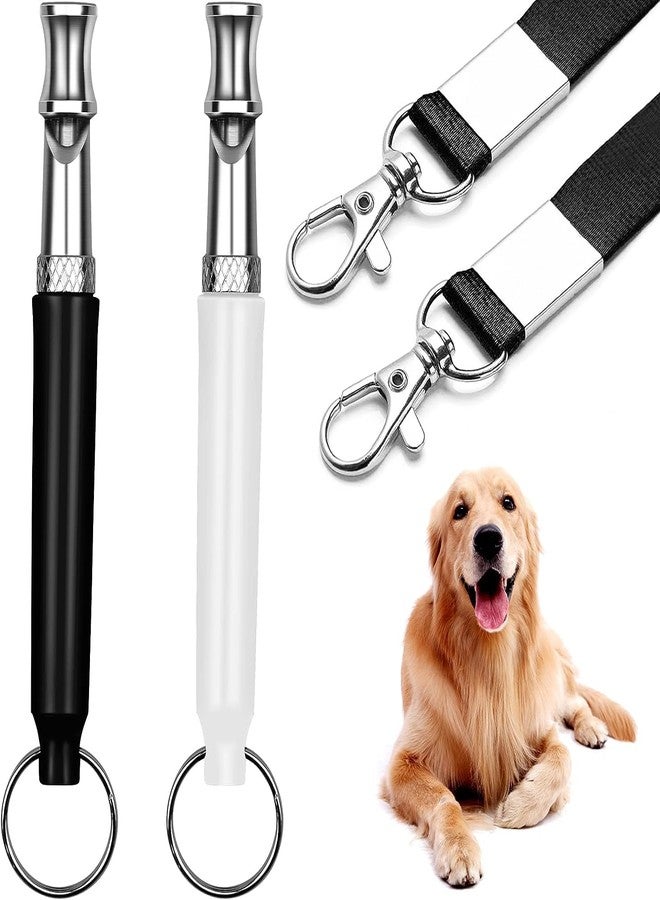KsPups Pet 2Pack Dog Whistle, Dog Whistle to Stop Barking Neighbors Dog, Adjustable Ultrasonic Silent Dog Whistle, Professional Recall Dog Training Whistles, with Lanyard - Image 1