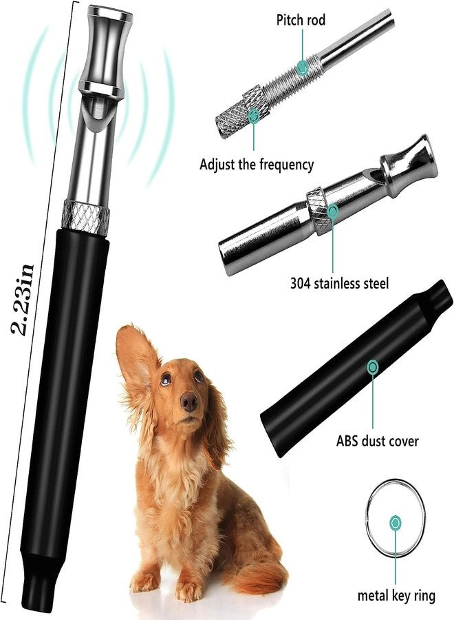 KsPups Pet 2Pack Dog Whistle, Dog Whistle to Stop Barking Neighbors Dog, Adjustable Ultrasonic Silent Dog Whistle, Professional Recall Dog Training Whistles, with Lanyard - Image 3
