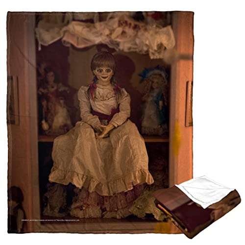 NORTHWEST Annabelle Silk Touch Throw Blanket 50 x 60 Creepy Doll - Image 3