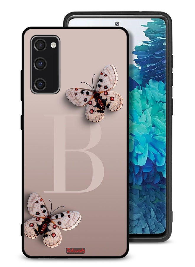 Tolwak غطاء حماية لهاتف سامسونج جالاكسي S20 FE 5G مزخرف بالفراشات - Image 1