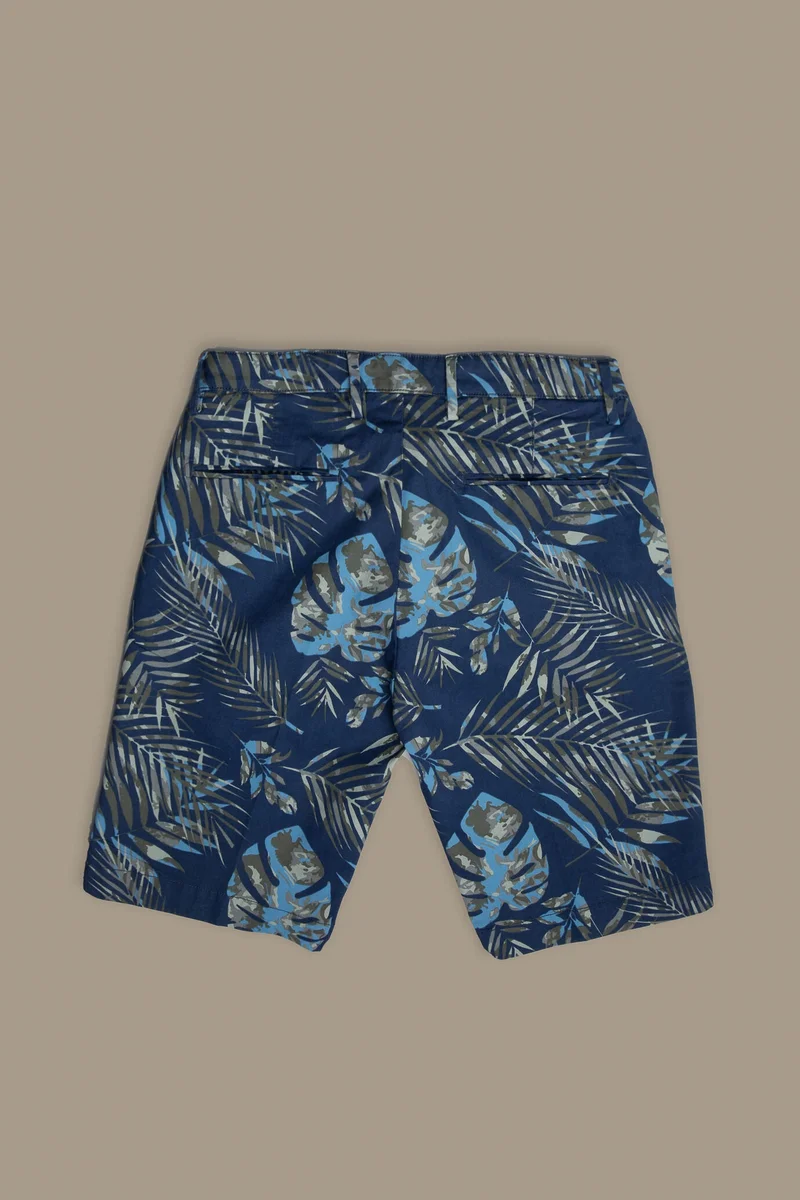 دوبل غانغر Chino bermuda twill construction - Blue/Sky