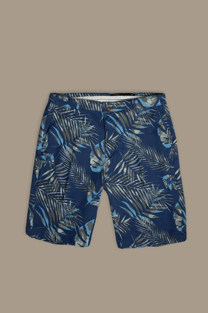 Chino bermuda twill construction - Blue/Sky