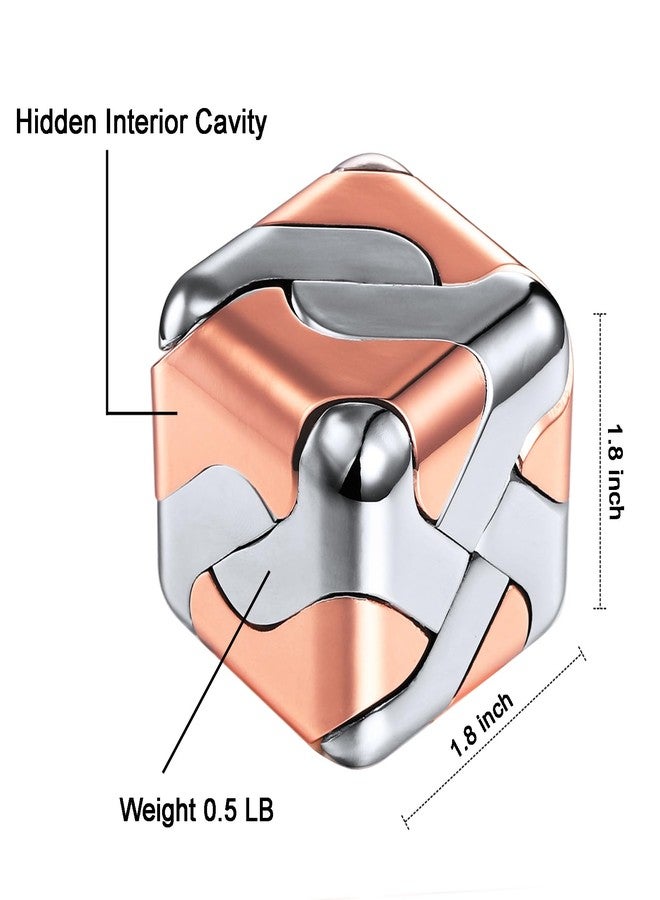 beheart Metal Puzzle 3D Cube Brain Teaser Puzzles - Image 2