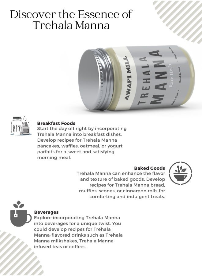 Awafi Mill Trehala Manna Whole Echinops Natural Resin  - Image 2