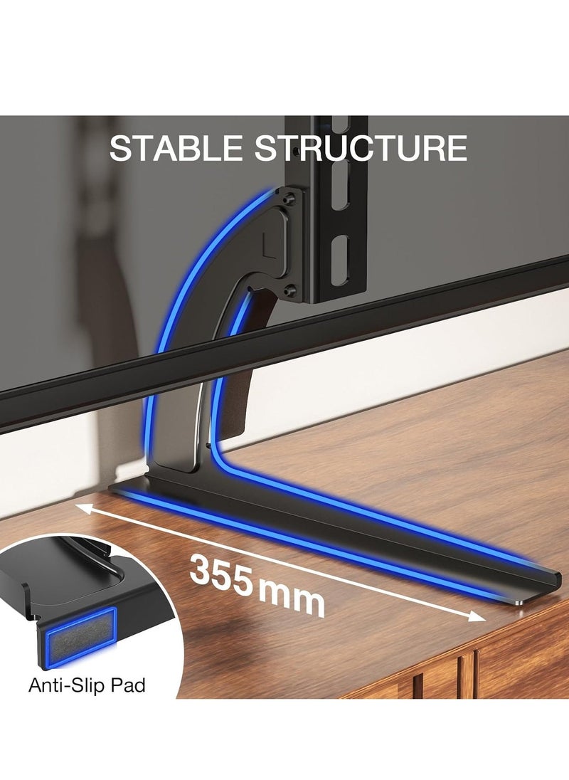 ELTRAZONE "Universal TV Stand Legs – Tabletop Replacement Pedestal for 20 to 65 Inch LCD/LED/OLED/Plasma TVs, Max VESA 800 x 500mm, Supports Up to 40KG" - Image 4