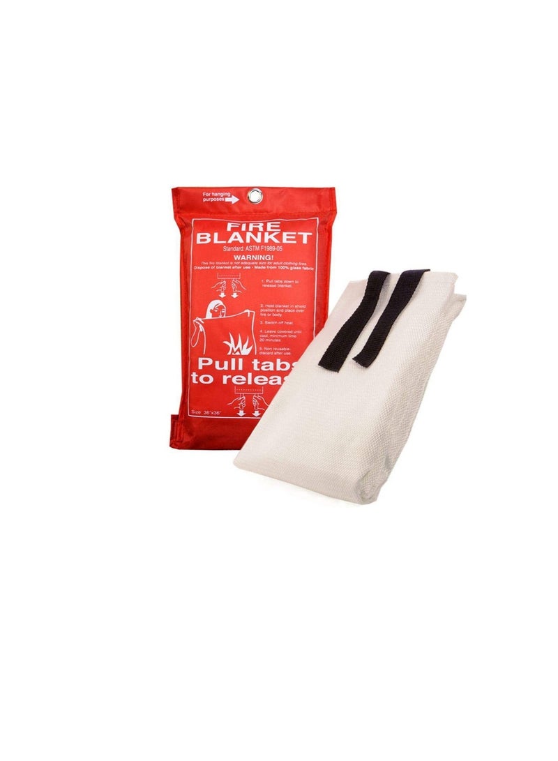 فاميلي بطانية حريق 1.2 م 1.8 م أبيض - Image 3