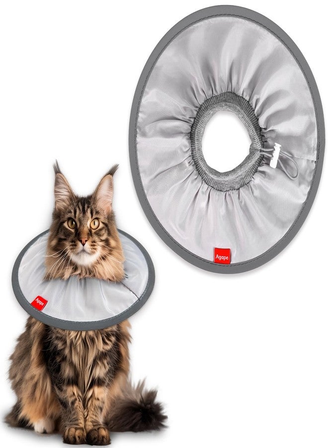 Agape Soft Cat Cone, Comfy Collar to Stop Licking & Scratching, Lightweight Recovery Collar for Cats After Surgery, Adjustable Elizabethan Collar for Neuter Recovery, Waterproof Neck Cones for Cats - Image 1