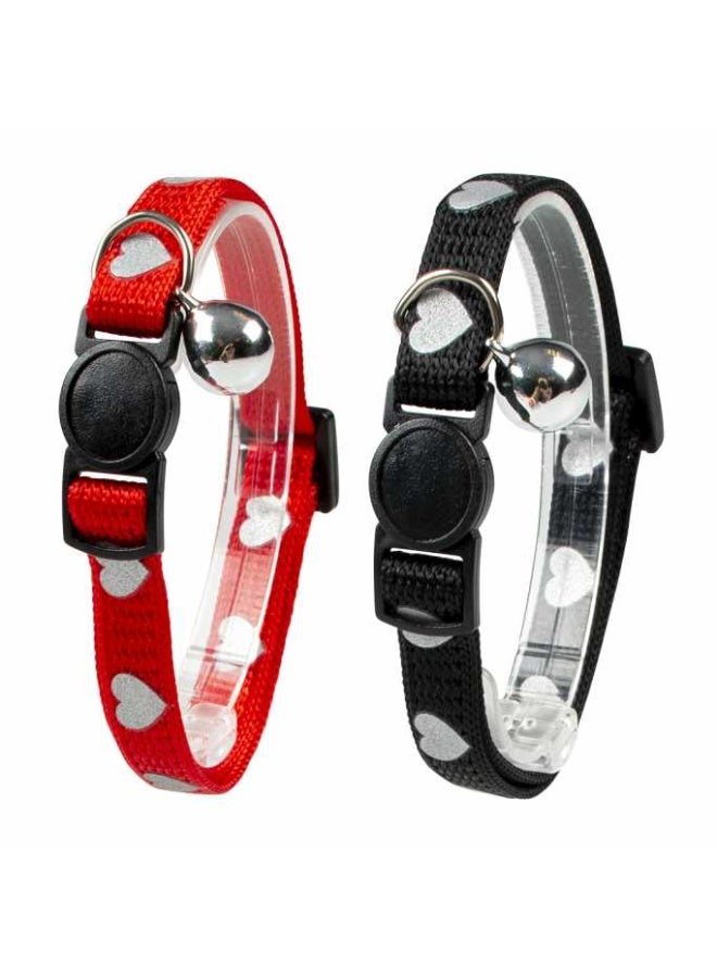 Duvo + Duvo+ Cat Collar Hearts Reflective Mixed Colors 20-30cm / 10Mm - Image 1
