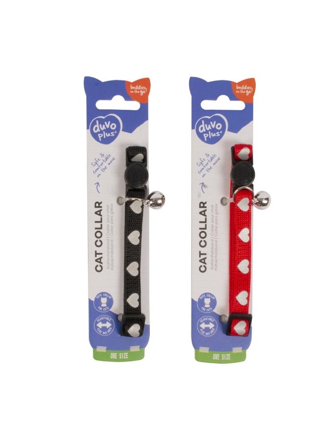 Duvo + Duvo+ Cat Collar Hearts Reflective Mixed Colors 20-30cm / 10Mm - Image 2