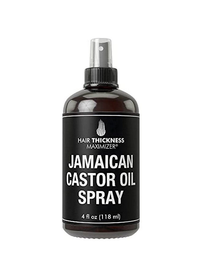 HAIR THICKNESS MAXIMIZER - Organic Jamaican Black Castor Oil Spray For Hair Growth. Pure + Unrefined Extra Dark Tropical Oils For Thickening Hair Eyelashes Eyebrows. Avoid Hair Loss Thinning Hair For Men + Women Cold Pressed - Image 1