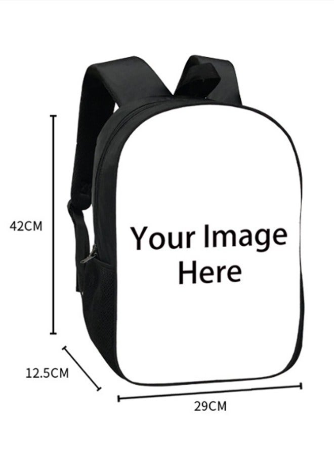 3Pcs Roblox Book Bag Peripheral Pen Bag Lunch Bag Backpack Set black  - Image 2