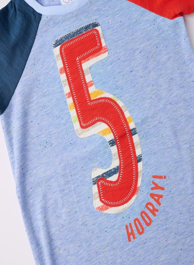 Mud Pie Baby BOY Birthday Shirt, 5, 5T - Image 2