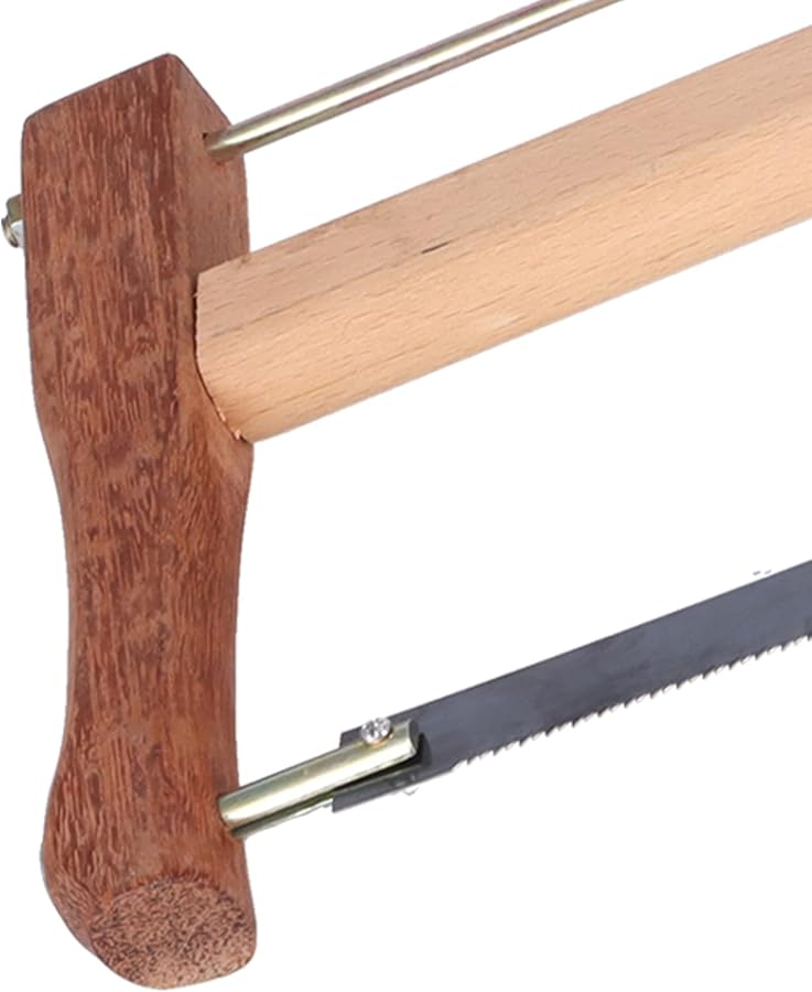 Large 580mm Teakwood Frame Saw With Replaceable Blade Portable Wood Cutting Tool - Image 3