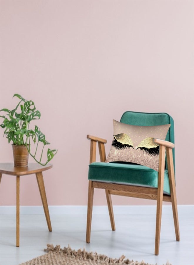 30*50cm Shinning Eyelashes Pillow Case for Home Sofa Bed Car Waist Cushion (N) - Image 3