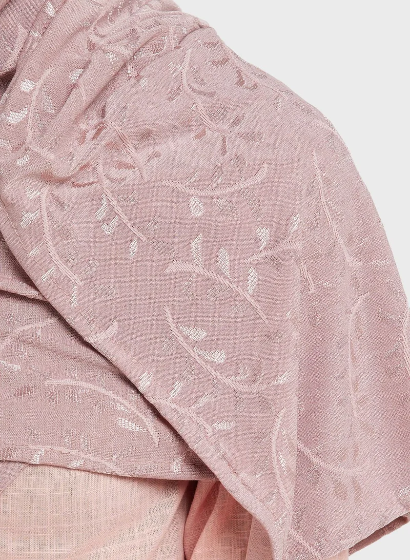 Khizana Embroidered Long Hijab Scarf