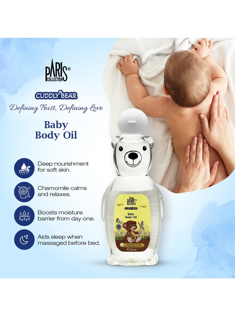 Paris Collection زيت جسم الأطفال - 200 مل | مزيج متوازن من 100% زيوت طبيعية نقية ومستخلصات - Image 2