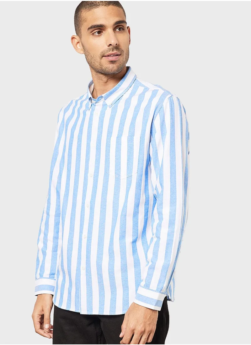 Mango Man Striped Shirt