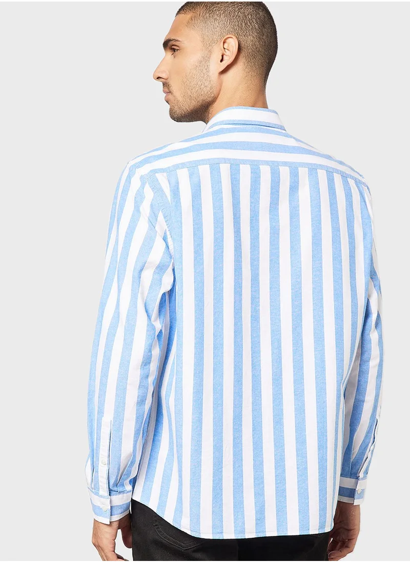 Mango Man Striped Shirt