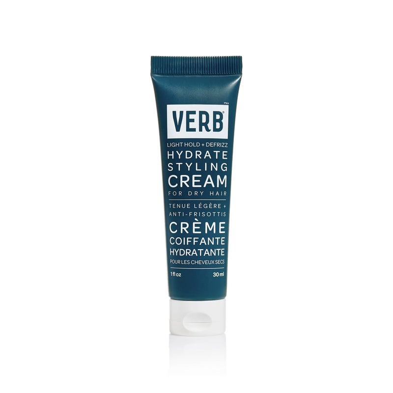 VERB Hydrate Styling Cream Sample, 1 oz - Smooth + Reduce Frizz for Dry + Frizzy Hair - Amber + Warm Jasmine Scent - Image 1
