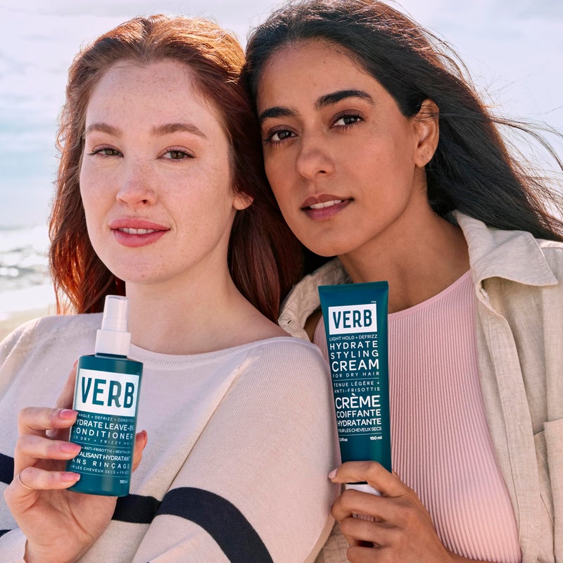 VERB Hydrate Styling Cream Sample, 1 oz - Smooth + Reduce Frizz for Dry + Frizzy Hair - Amber + Warm Jasmine Scent - Image 4