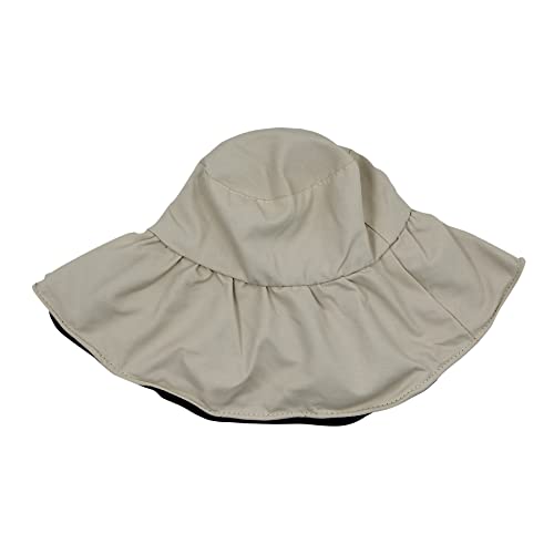 Caviotess Women Summer Rain Hat UV UPF 50 Sun Protection Wide Brim Hat Sun Hat Foldable Bucket Hat (Beige) - Image 5