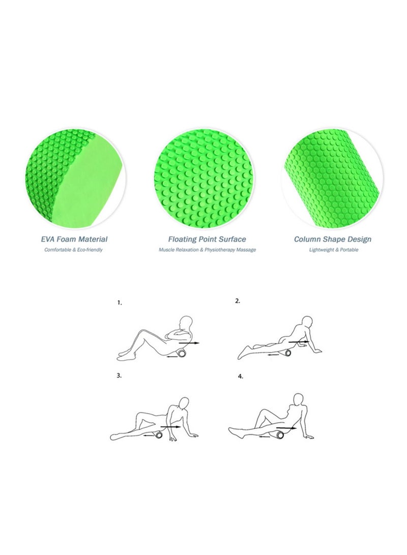 Generic Grid Foam Roller EVA for Yoga Deep Tissue Massage Muscle Stretching Physiotherapy - Image 5