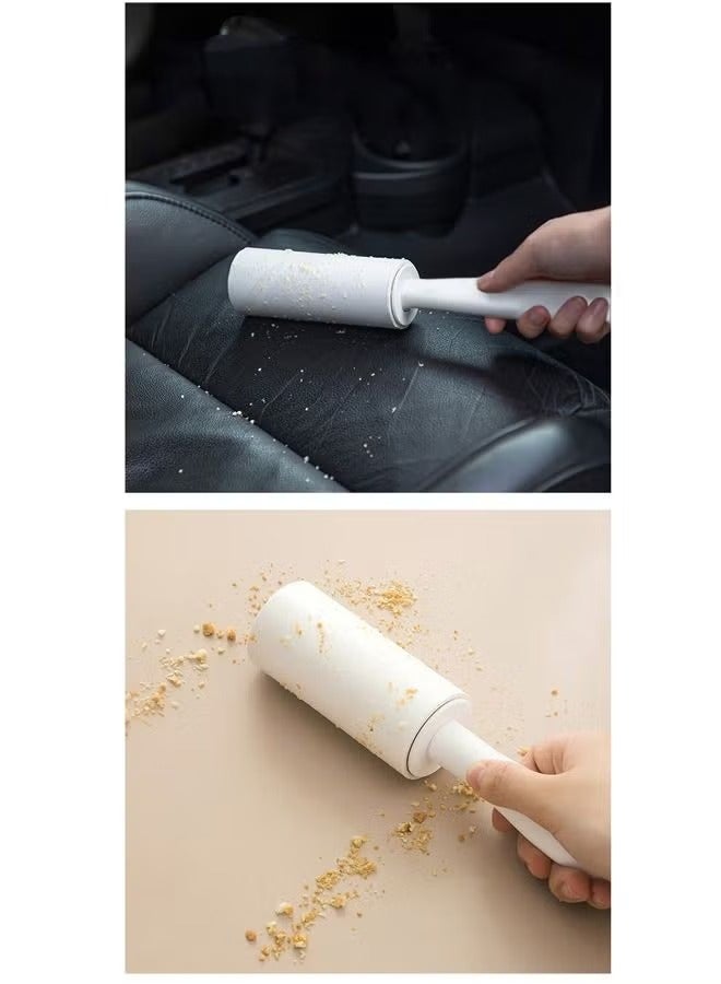 Portable Lint Roller with 2 Handle 5 Refills 300 Sheets Replacement 5 Pieces Set Pet Hair Remover  - Image 4